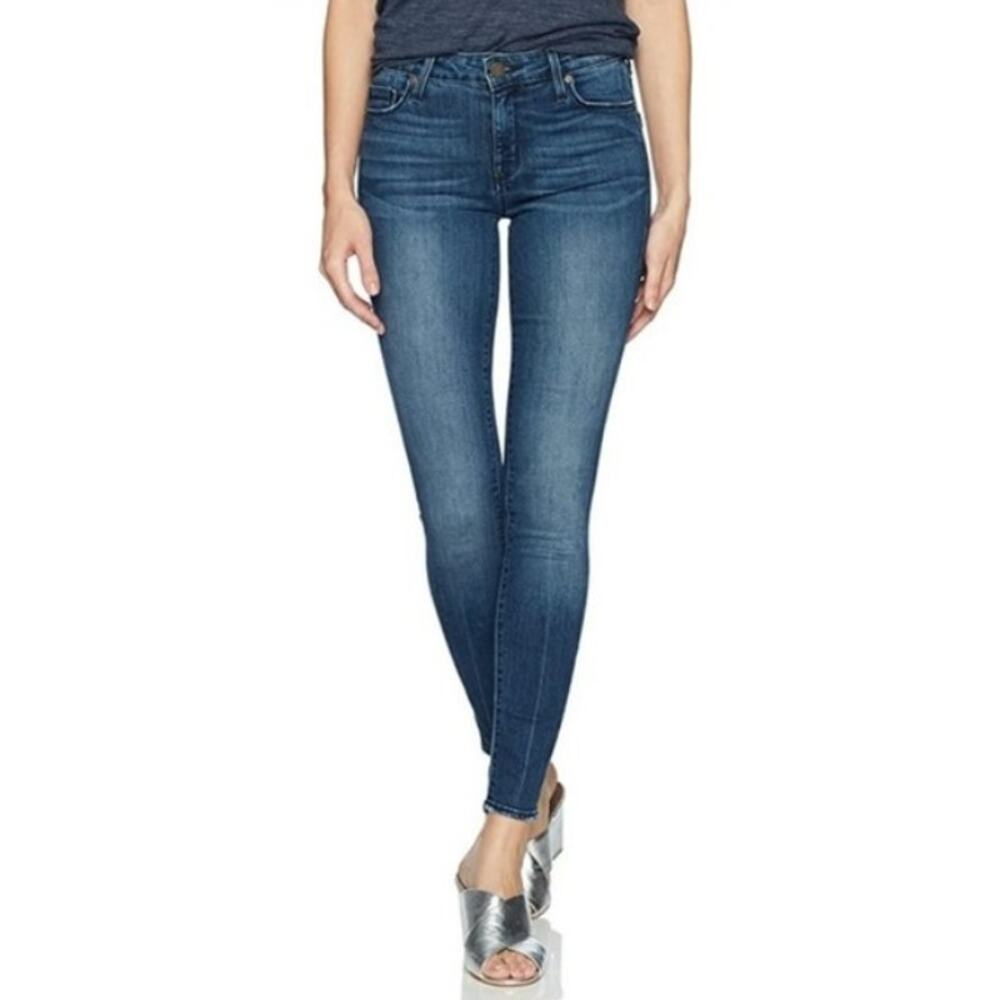 PARKER SMITH‎ Kam Skinny Medium Blue Wash Raw Hem Jeans 2036MLR Women's 8/29